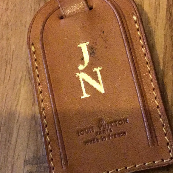 Louis Vuitton luggage tag gold JN - Picture 7 of 9